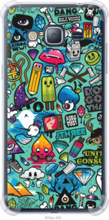 Чехол на Samsung Galaxy J3 Duos (2016) J320H Стикер бомбинг 1 "693sp-265-5939", фото 1