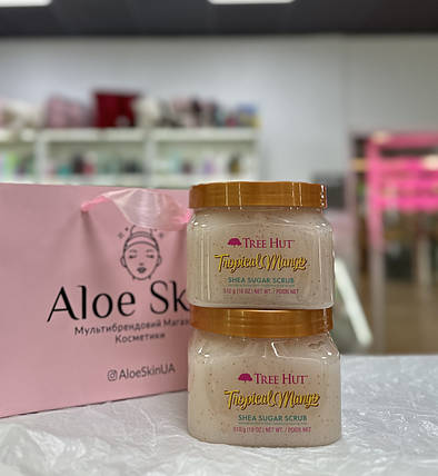 Скраб для тіла Tree Hut Tropical Mango Shea Sugar Scrub 510г, фото 1