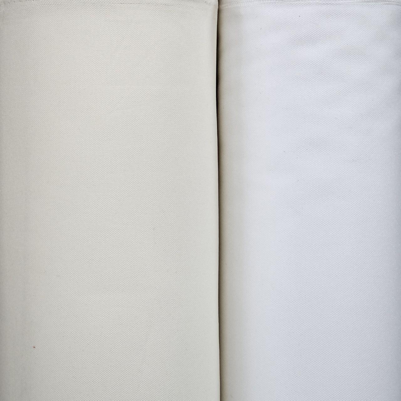 Наметна тканина Оксфорд 600D PU (240gsm) БІЛА І ПЛАКО