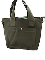 Сумка жіноча маленька хакі тканинна УЦІНКА