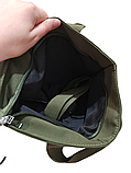 Сумка жіноча маленька хакі тканинна УЦІНКА, фото 4
