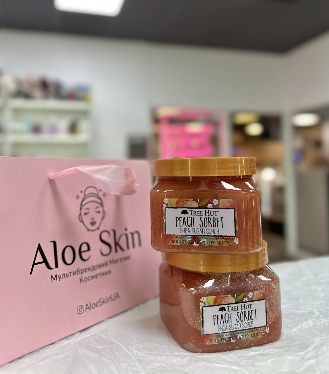 Скраб для тіла Tree Hut Peach Sorbet Shea Sugar Scrub 510г