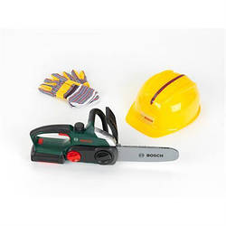 Ігровий набір Klein Bosch (Бош) Mini Ланцюгова пила зі шлемом та рукавичками [8456]