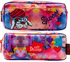 Пенал шкільний яскравий дівчинці De Lune D-859