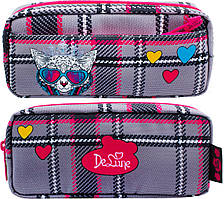 Пенал шкільний з котиком для дівчинки De Lune D-862