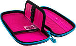 Пенал шкільний каркасний для дівчинки De Lune D-844, чорно-рожевий, фото 3