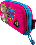 Пенал шкільний каркасний з принцесою для дівчинки De Lune D-848, рожевий, фото 2