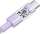 Кабель Type-C на Type-C Baseus Gem Fast Charging Data Cable (1m, 100W, 5A, 480 Mbps). Purple, фото 4