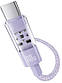 Кабель Type-C на Type-C Baseus Gem Fast Charging Data Cable (1m, 100W, 5A, 480 Mbps). Purple, фото 3