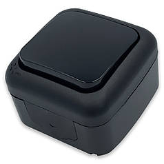 Вимикач зовнішній Viko Palmiye Чорний (90555101)