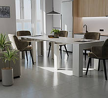 Обідній розсувний стіл Неман ПІТОН Люкс Шовковий камінь