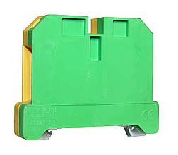 Клема "PE" КНГз-SAK-16EK 101А 4-165мм2 гвинтова жовто-зелена DIN-рейку без маркера Ny95505479