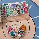 Міні альбом на липучках Toca Boca Неоновий будинок подружок, фото 8