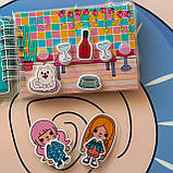 Міні альбом на липучках Toca Boca Неоновий будинок подружок, фото 4