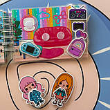 Міні альбом на липучках Toca Boca Неоновий будинок подружок, фото 6