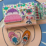 Міні альбом на липучках Toca Boca Неоновий будинок подружок, фото 7