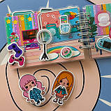 Міні альбом на липучках Toca Boca Неоновий будинок подружок, фото 5