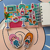 Міні альбом на липучках Toca Boca Неоновий будинок подружок, фото 3