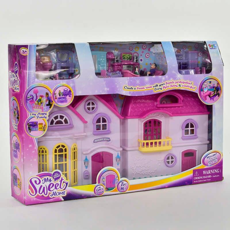 Будиночок 16428 (6) з меблями, звук, світло, в коробці, фото 1