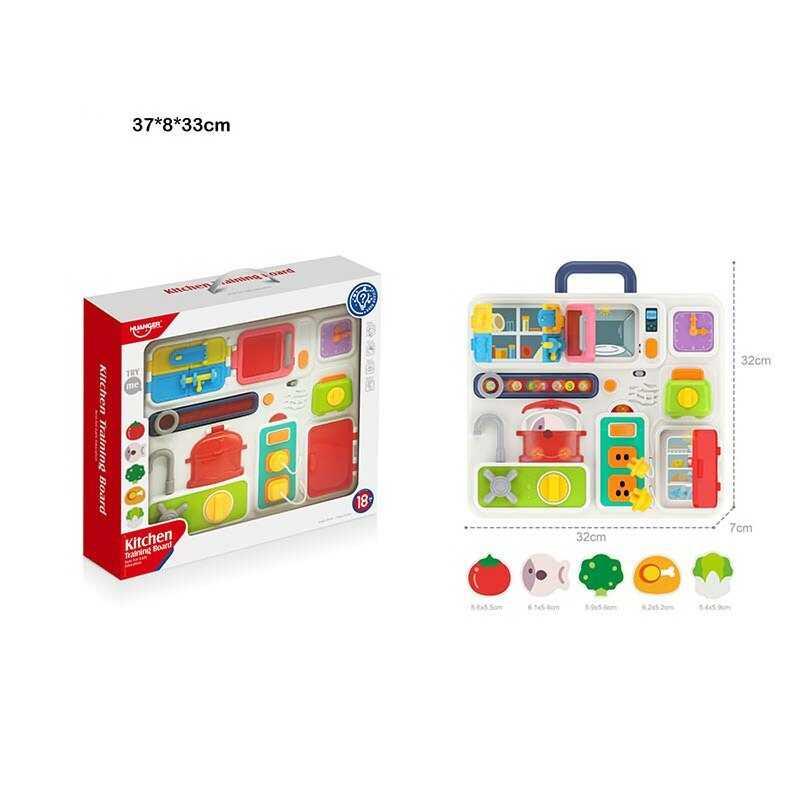 Бізіборд HE 0545 (12) звук, підсвічування, у коробці, фото 1