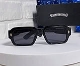 Чоловічі сонцезахисні окуляри Chrome Hearts 8232-1, фото 6