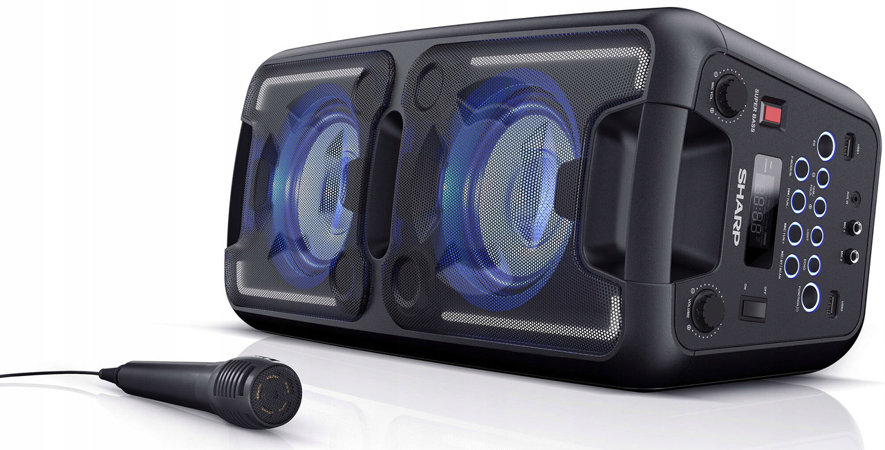 Бездротова акустика з мікрофоном SHARP PS-949 XpartyStreet Beat Party Speaker 132W, фото 1