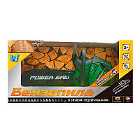 Бензопила 81465 (24/3) "WToys" звук, ланцюг рухається, на батарейках, в коробці