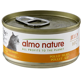 Альмо Nature (Альмо Натюр) HFC Cat Jelly - консерва для котів шматочки в желе (курка)