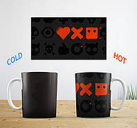 Термочашка хамелеон з прінтом серіал Любов, смерть і роботи постер Love, Death + Robots ABC