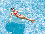 Надувне крісло для відпочинку Intex 58889 (137х122 см) Блакитне, фото 2