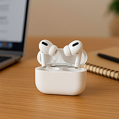 TWS Bluetooth навушники SmartX Pro 2 Premium з мікрофоном, шумозаглушенням та зарядним кейсом, IPX5, білі