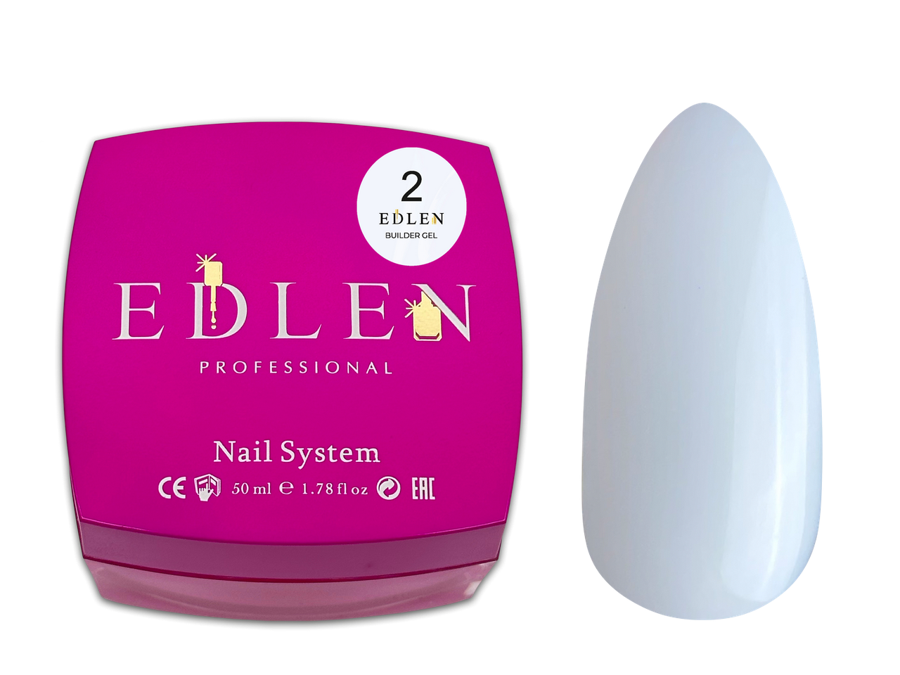 Універсальний гель Edlen Builder gel №02, 50 мл, фото 1