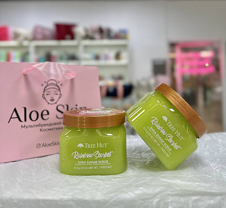 Скраб для тіла Tree Hut  Rainbow Sherbet Shea Sugar Scrub 510г, фото 3