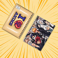 Блокнот А6 на пружині в клітинку 48 арк. Bleach / Бліч 011