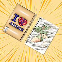 Блокнот А6 на пружині в клітинку 48 арк. Bleach / Бліч 020