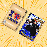 Блокнот А6 на пружині в клітинку 48 арк. Bleach / Бліч 021