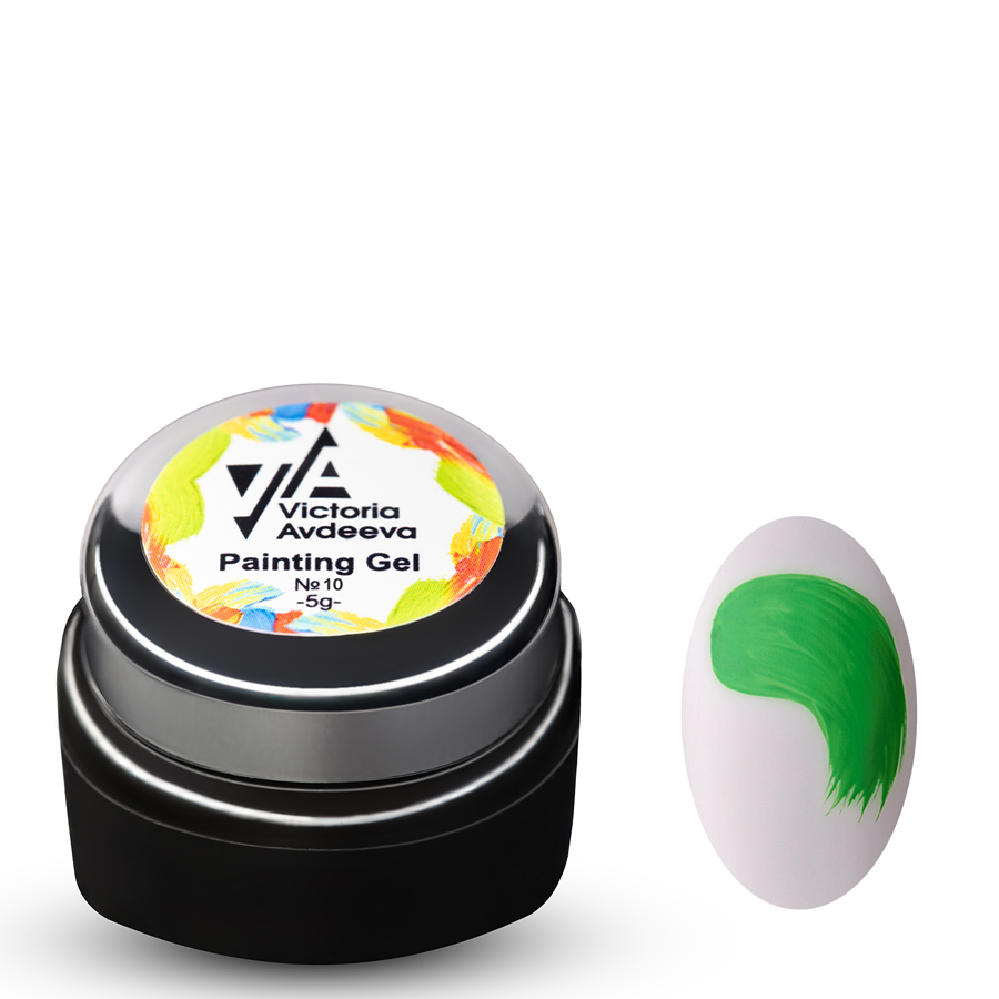 Гель-фарба для стемпінгу та китайського розпису Victoria Avdeeva Painting Gel No11, 5 мл (чорний), фото 1