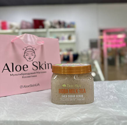 Скраб для тіла Tree Hut Boba Milk Tea Shea Sugar Scrub 510г, фото 1