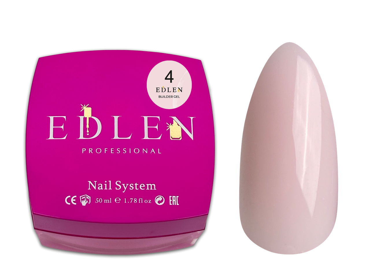 Універсальний гель Edlen Builder gel №04, 50 мл, фото 1
