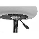 Красивий барний стілець Toledo зі шкіряним сидінням, хромованою основою та регулюванням висоти, колір бежевий, фото 6