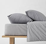 Простирадло 145х220см Washed Cotton варена бавовна Silver Moonlight, фото 2