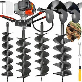 Мотобур з 3 буровими коронками BULLTECH BT-7012 meg