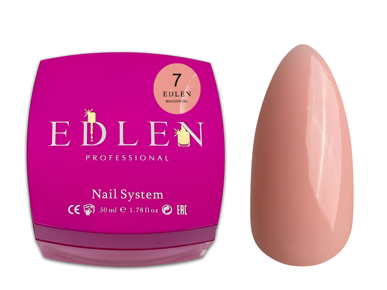 Універсальний гель Edlen Builder gel №07, 50 мл, фото 1