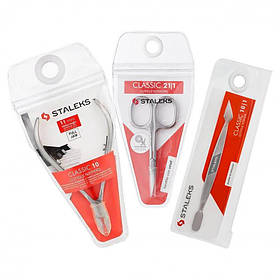 Набір інструментів для манікюру Staleks (кусачки Classic 10/11, ножиці Classic 21/1, пушер Classic 10/1)