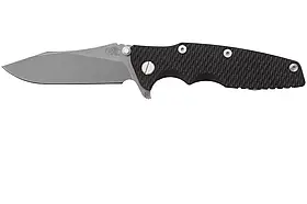 Ніж тактичний Hinderer Knives Eklipse 3.5" Hollow Ground Slicer Blue G10, Колір: Black, S45VN