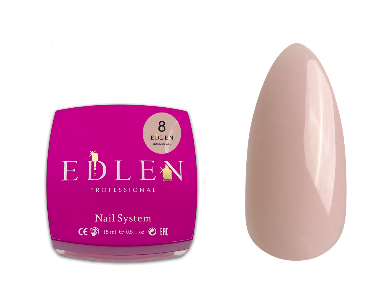 Універсальний гель Edlen Builder gel №08, 15 мл
