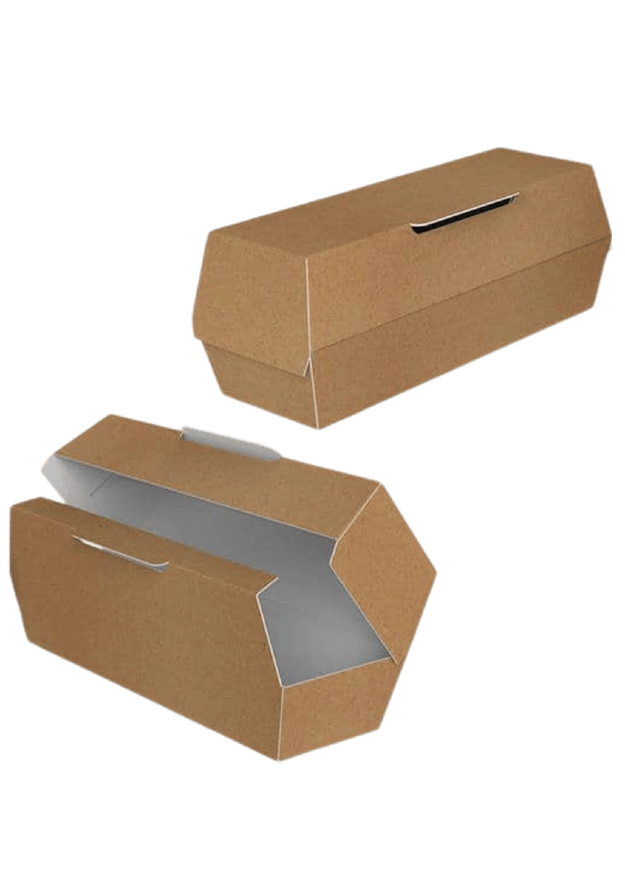 Пакування для хот-дога клеєна 180×73×60 мм (100шт)