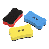 Губка для  маркерної дошки  (МІНІ,70*40*18 мм, асорті)   BUROMAX