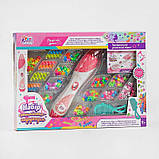 Гр Набір стиліста 39407 (18/2) "4FUN Game Club" пристрій для зачісок, бісер, кліпси, пружинки, в коробці, фото 2