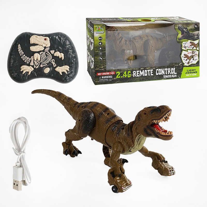 Динозавр на радіокеруванні RS 064 (A) (12/2) вбудований акумулятор, пульт 2.4 G, парогенератор, підсвічування, знімний хвіст, в, фото 1